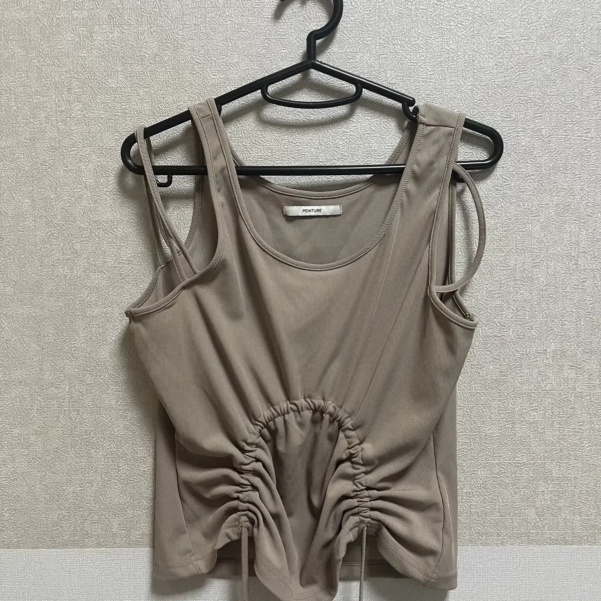 페인츄얼 Peinture Ruched Drawstring Tank Top