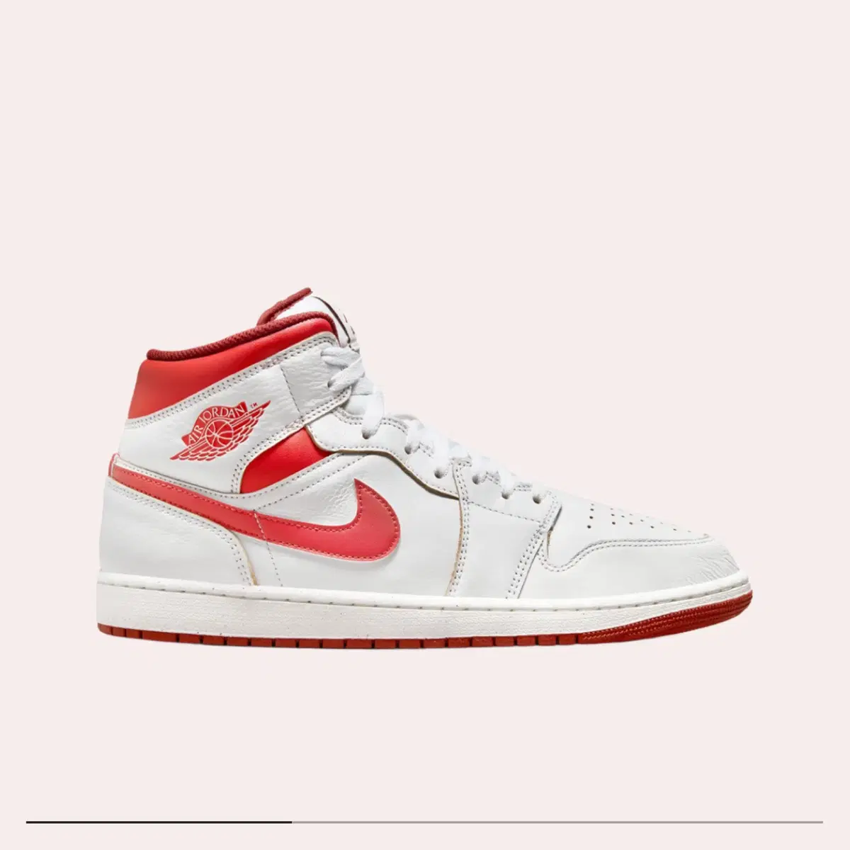 조던 미드 Jordan 1 Mid SE White Dune Red