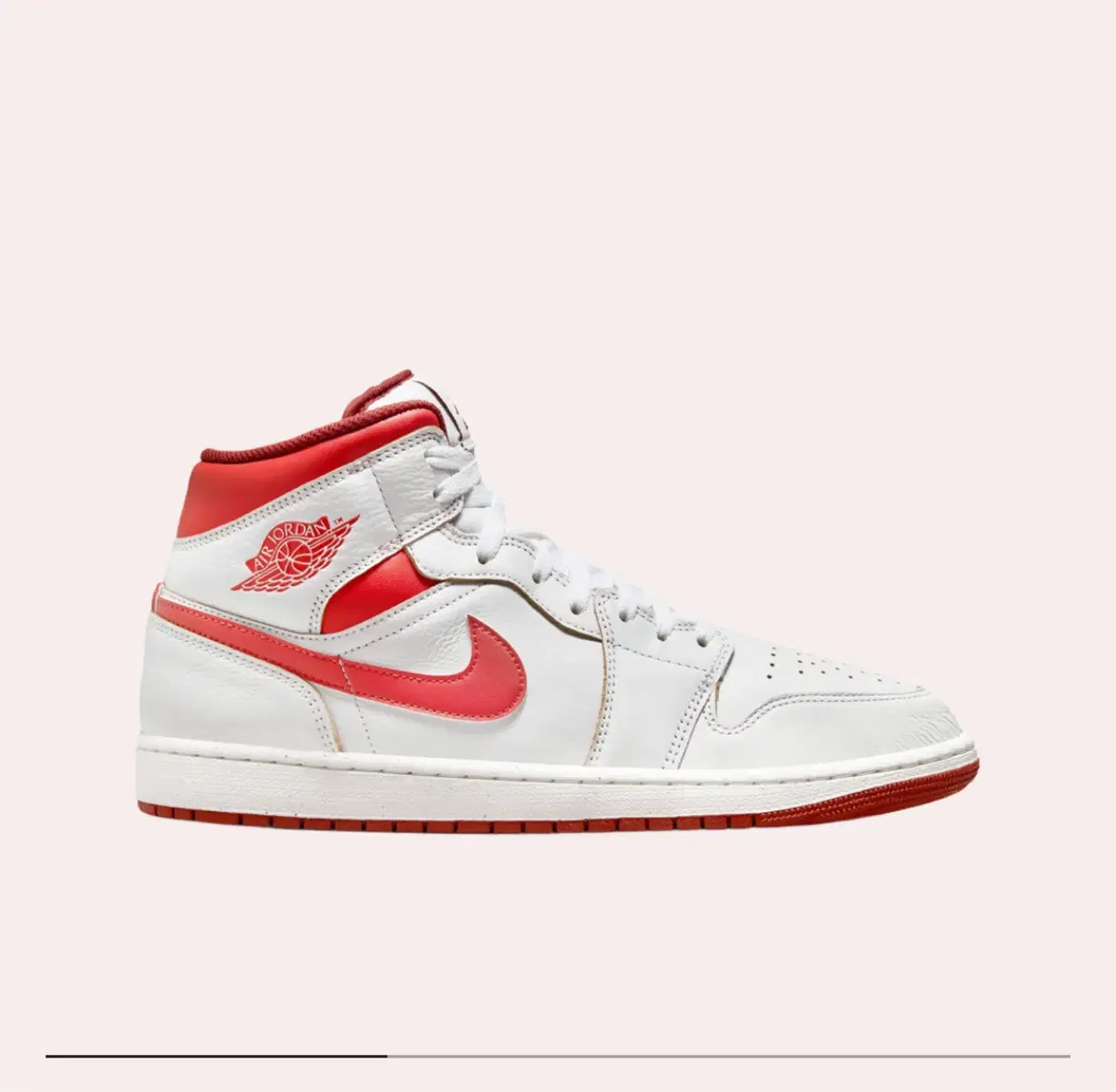 조던 미드 Jordan 1 Mid SE White Dune Red