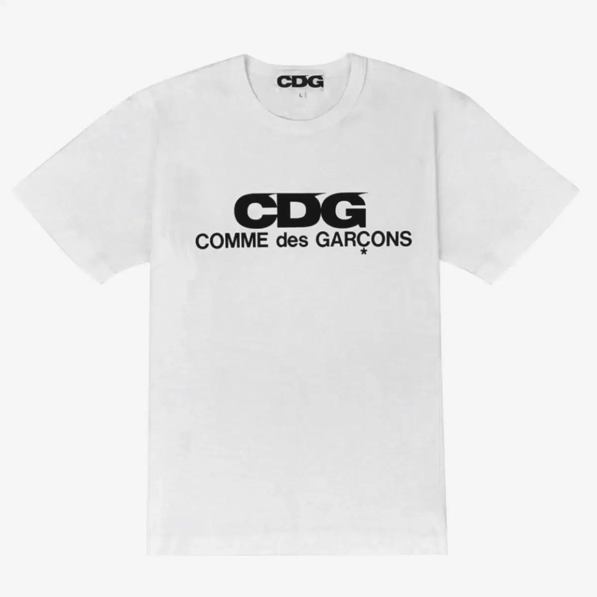 CDG 화이트 반팔 티셔츠(XXL사이즈,새상품)