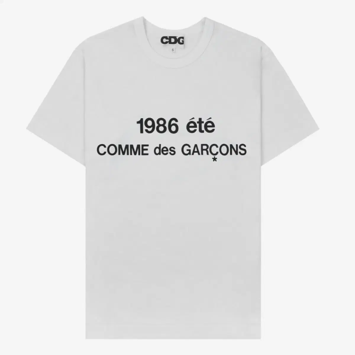 CDG 1986 화이트 반팔 티셔츠(L,XL사이즈 새상품)