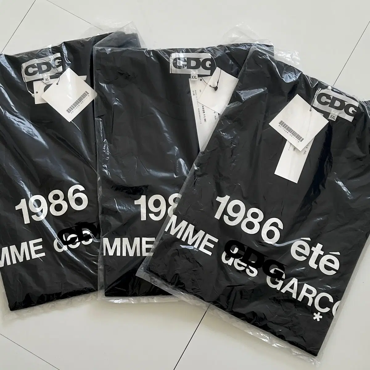 CDG 1986 Black Short Sleeve T-Shirt (size XXL new)