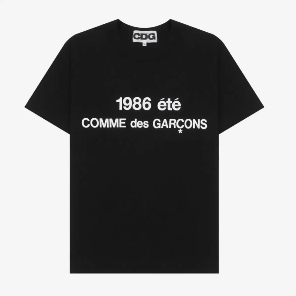 CDG 1986 블랙 반팔 티셔츠(XXL사이즈 새상품)