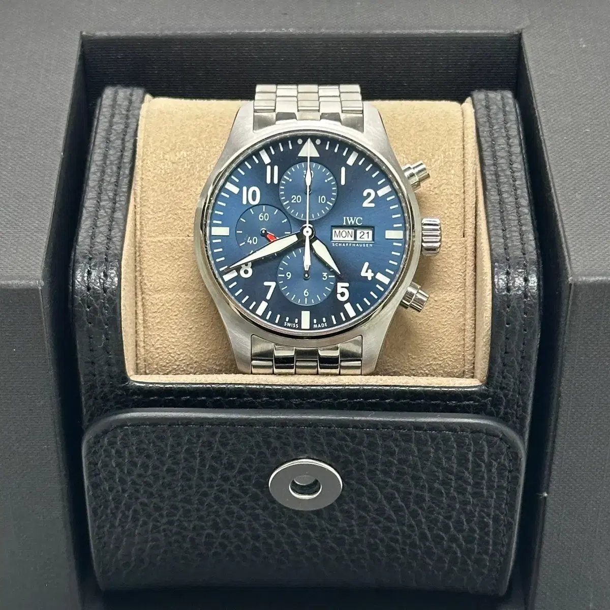 IWC 파일럿 크로노그래프 어린왕자 에디션 남성시계 377717 43mm