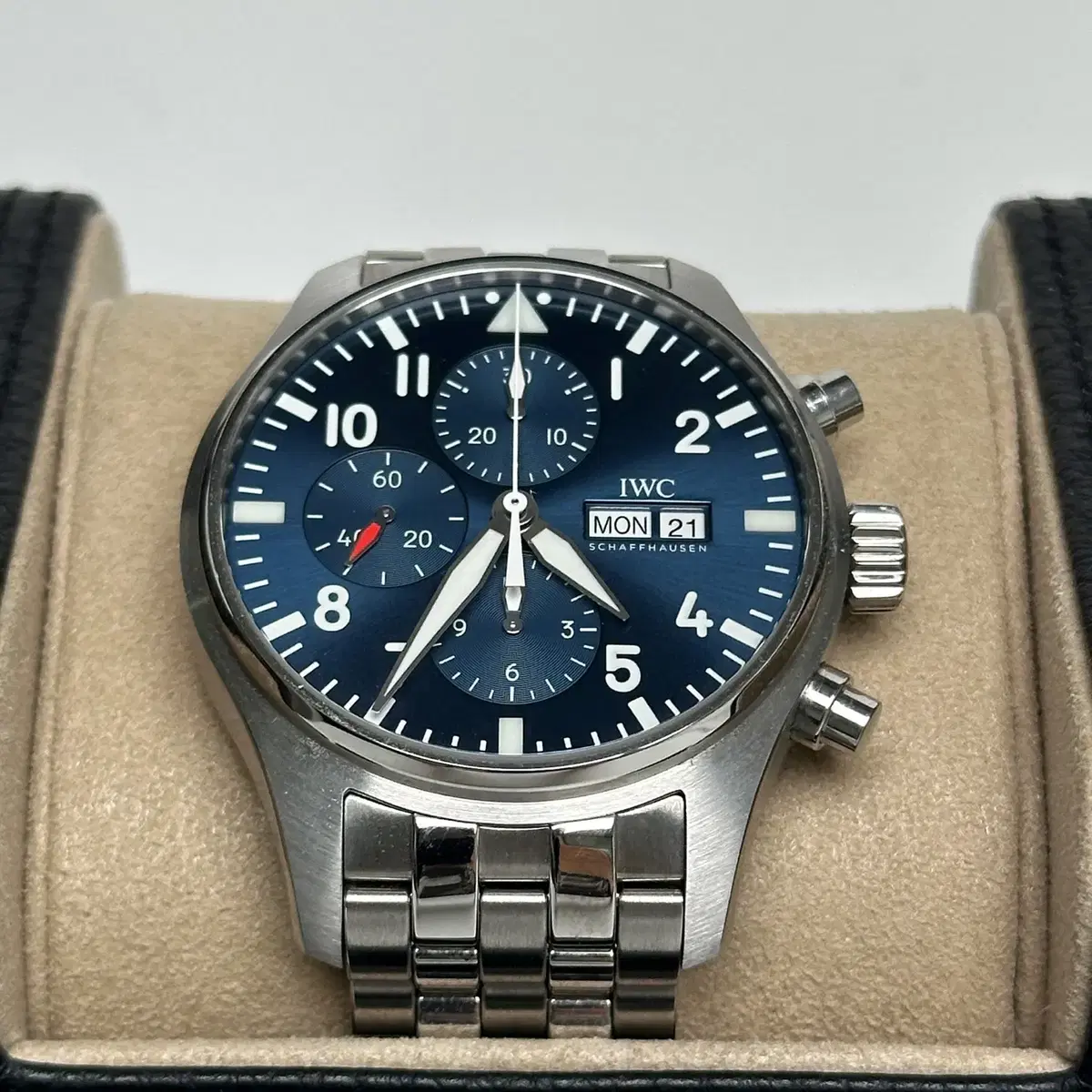 IWC 파일럿 크로노그래프 어린왕자 에디션 남성시계 377717 43mm