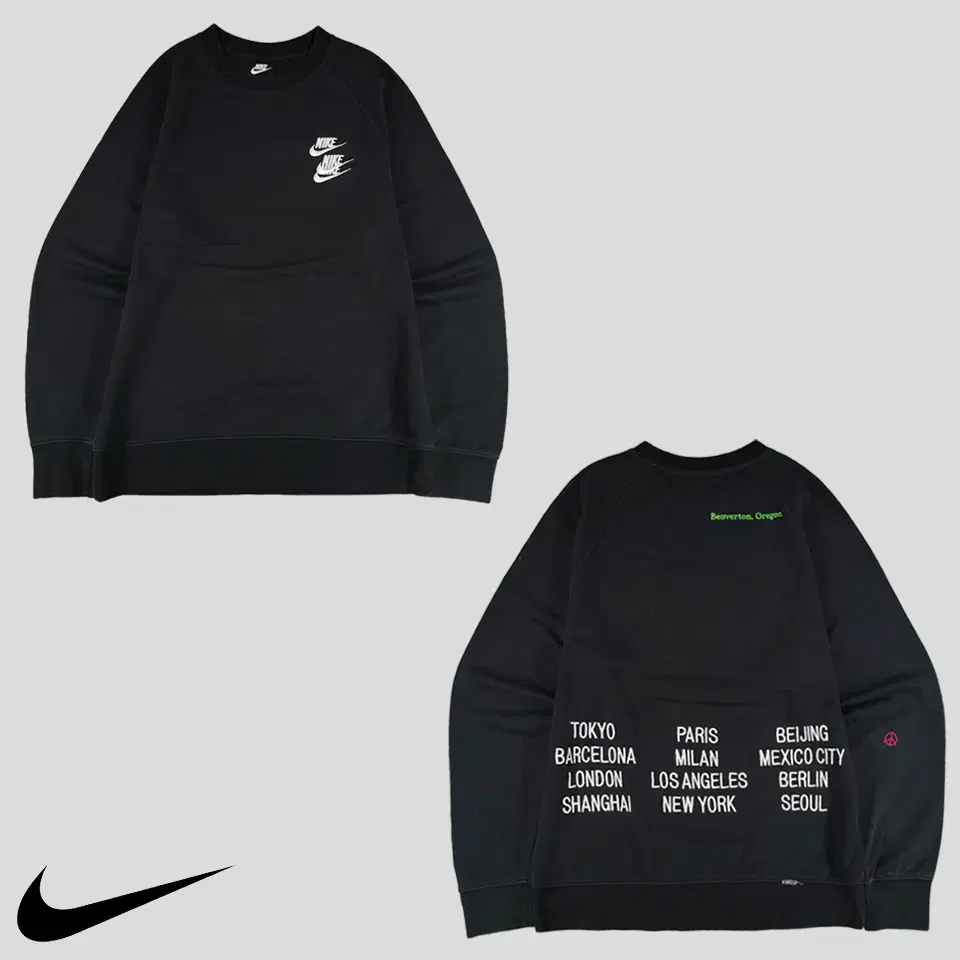 Nike Pigment Black White Triple Purple Worldtour Cotton Blend Sweat