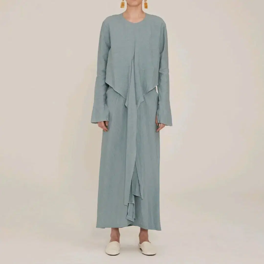 ROBE Drape Dress_Classic Mint