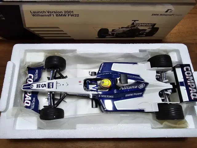 1/18 빅스케일 WILLIAMS F1 BMW F22 경주 자동차 다이캐