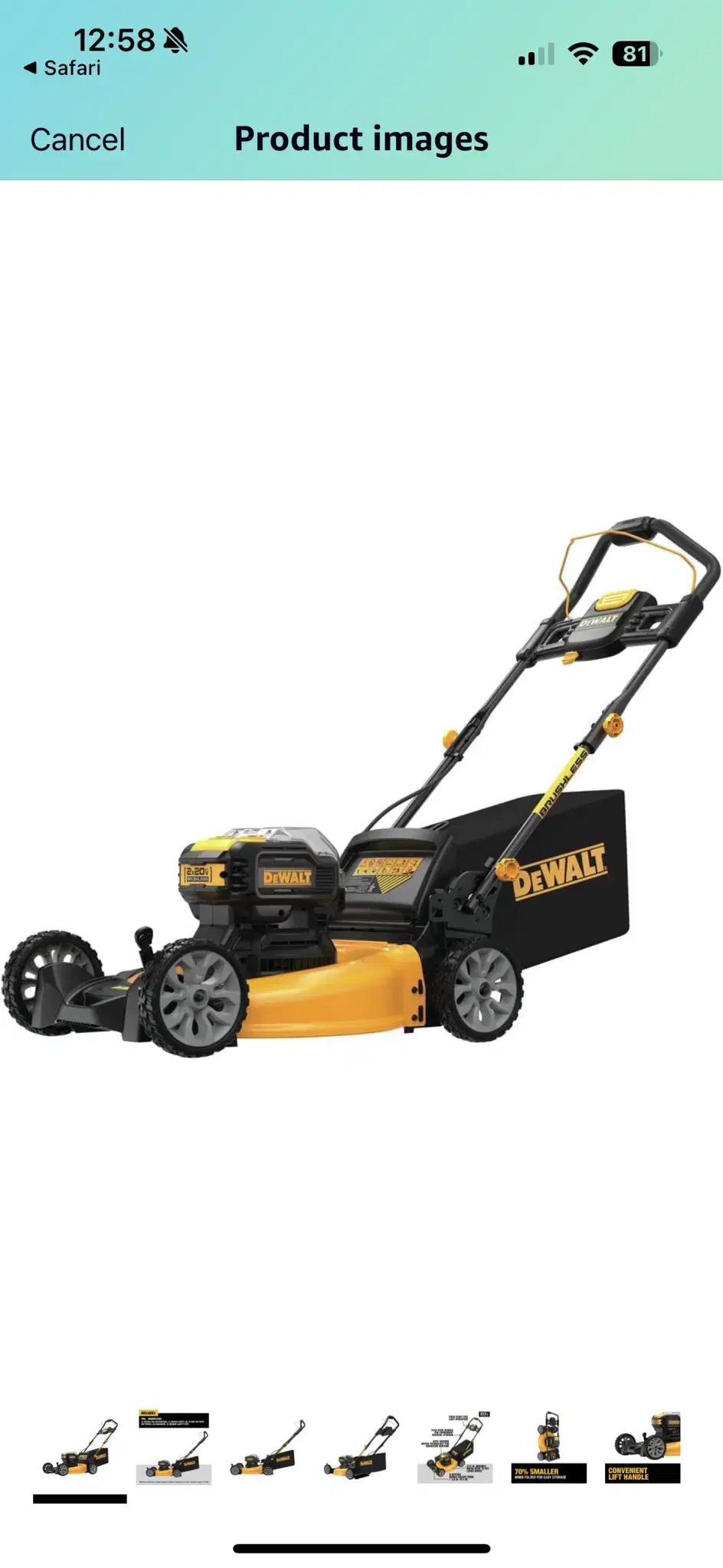 디월트 무선 잔디깍이 mower