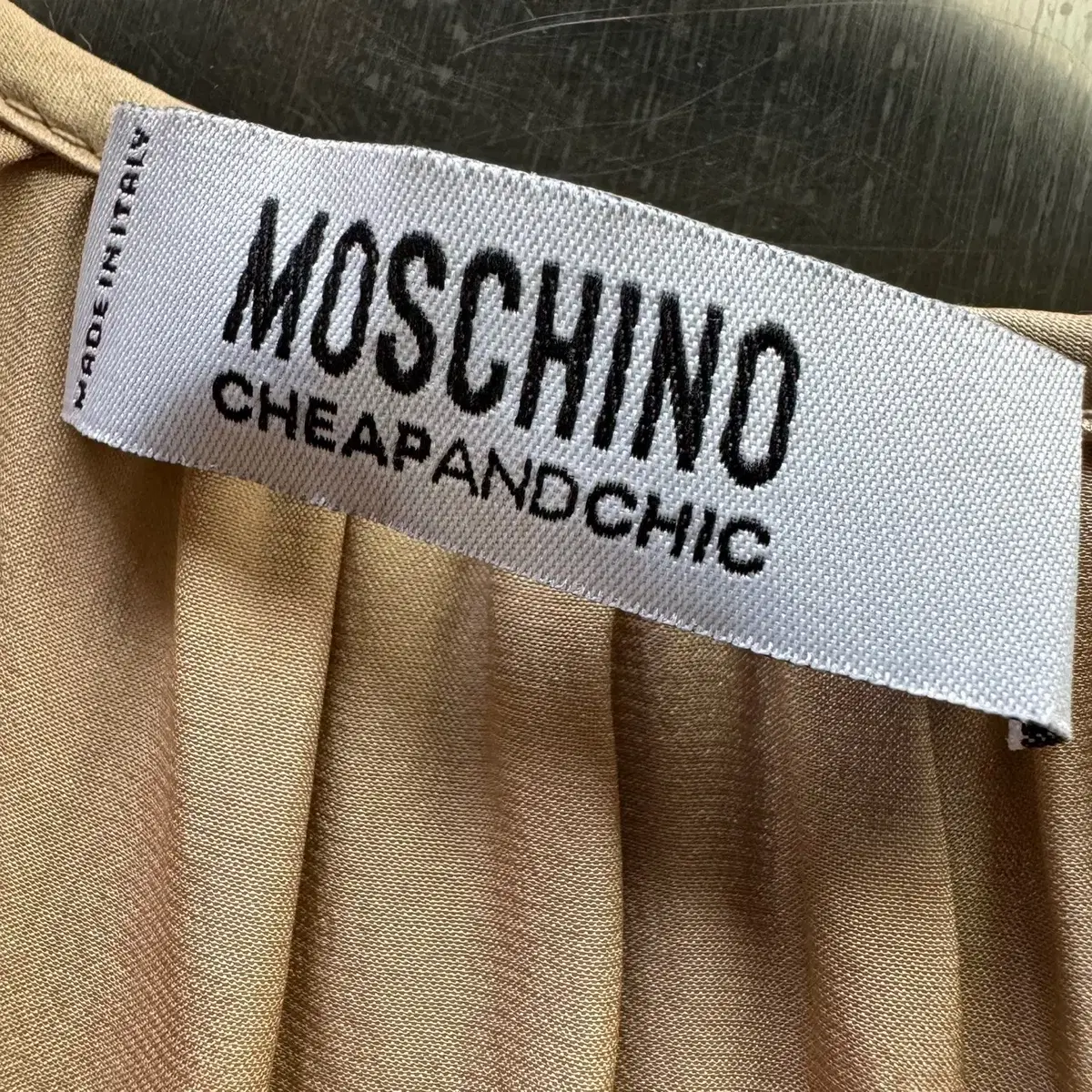 모스키노 MOSCHINO 뷔스티에 실크 블라우스