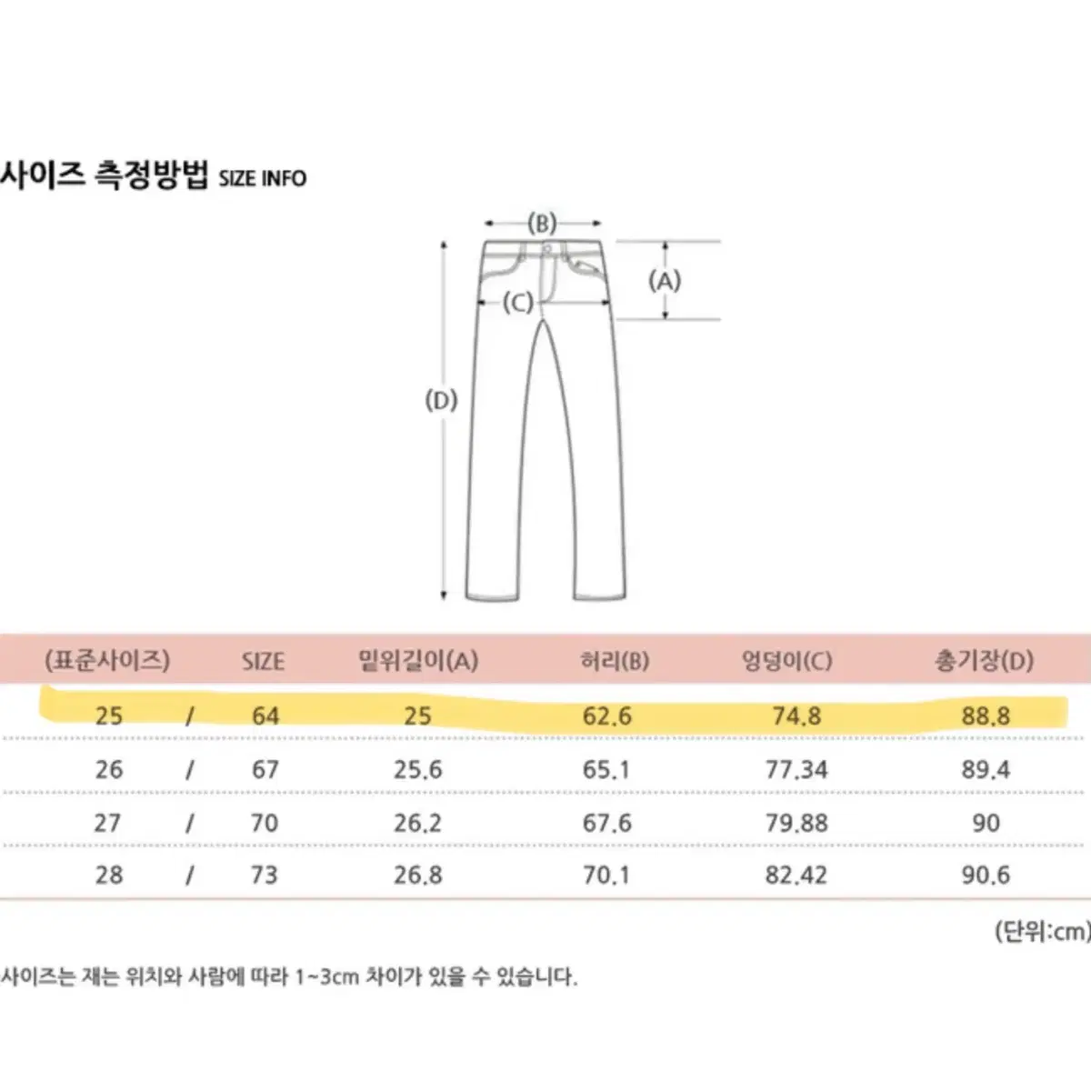 로엠 블랙진_실착 2회 미만