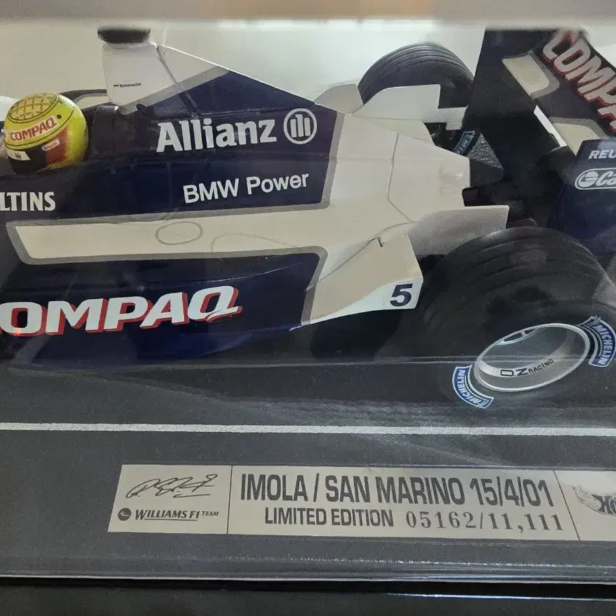 F1 핫 휠 1/18 빅스케일 WILLIAMS F1 TEAM IMOLA