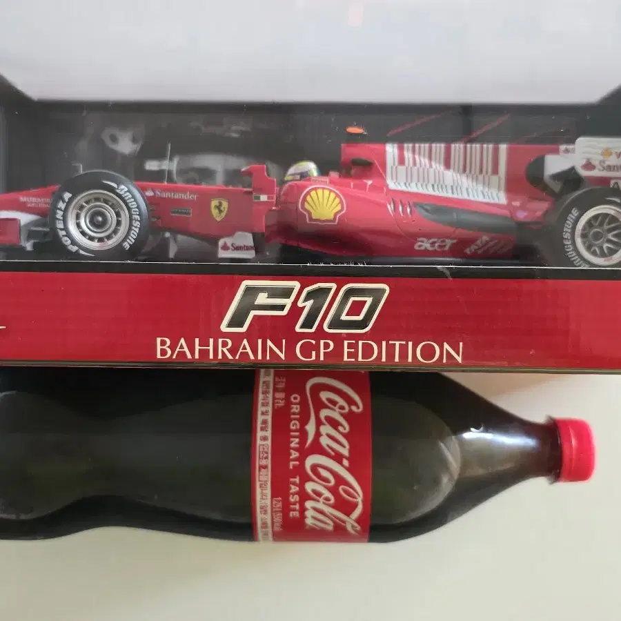 핫 휠 1/18 빅스케일 F1 페라리 F10 F.MASSA . 타미야 반