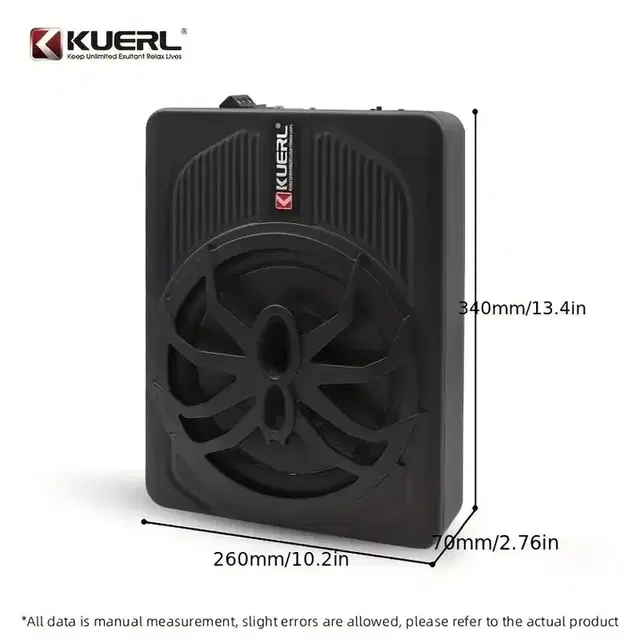 KUERL 800w 자동차 오토바이 카언더시트서브우퍼액티브파워