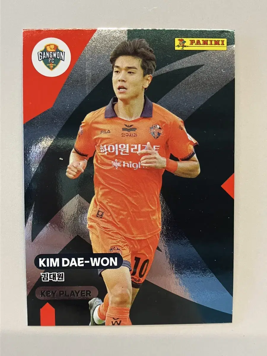 Panini K League Gangwon FC Kim Dae Won Red