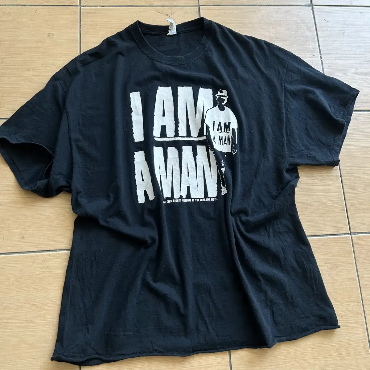 00s 빈티지 i am a man Tee 2XL