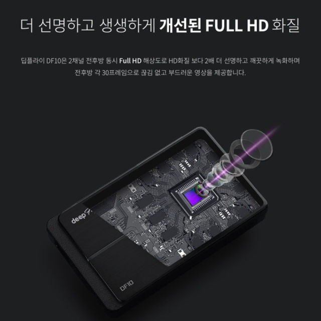 딥플라이 DF10 2채널 FHD 블랙박스 32G [로빅코리아]