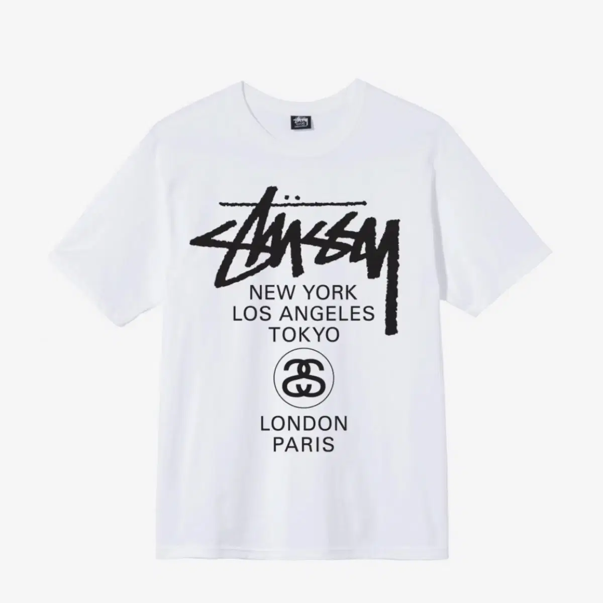 [미개봉] Stussy World Tour T-Shirt White L