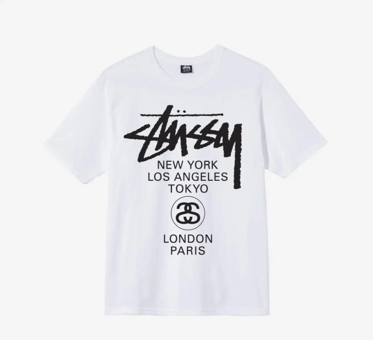 [미개봉] Stussy World Tour T-Shirt White L