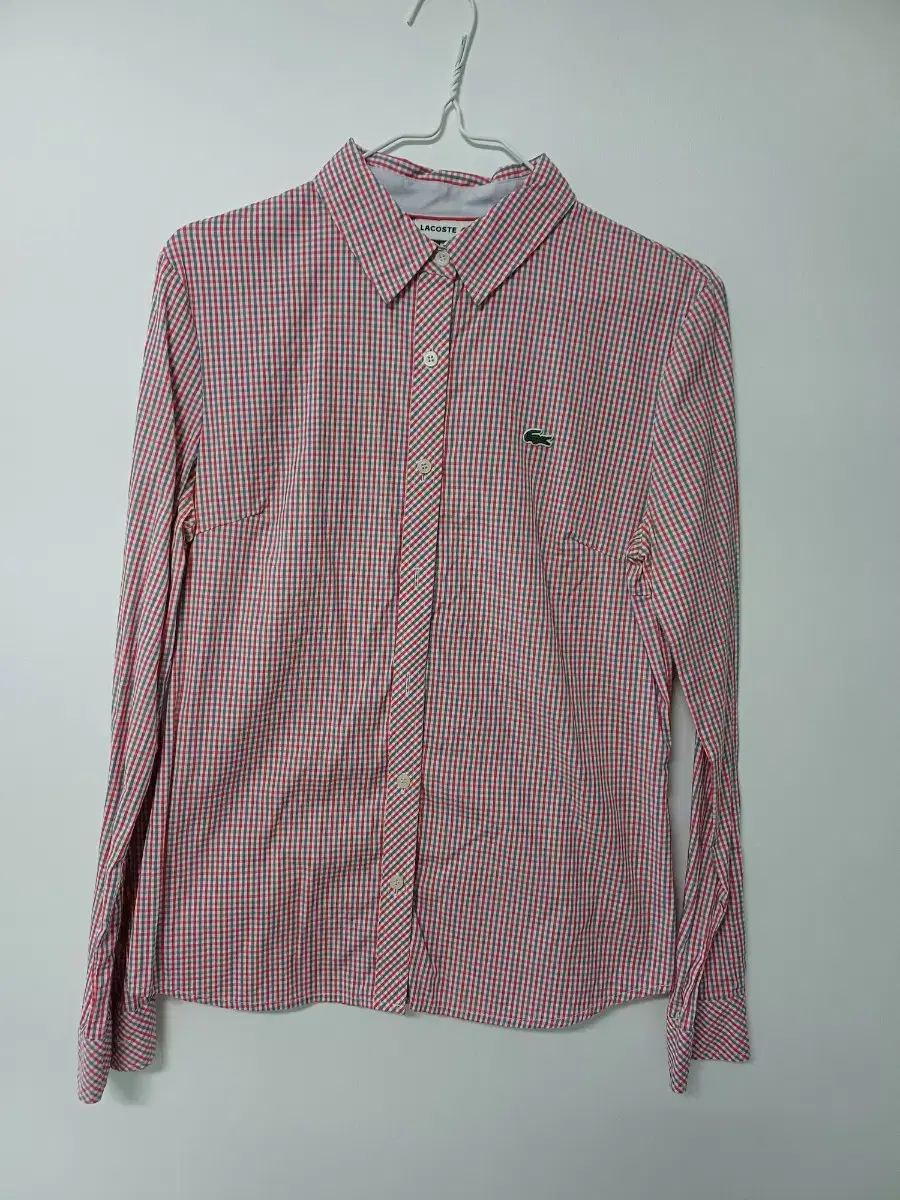 Women's Lacoste check shirt (90% spandex)