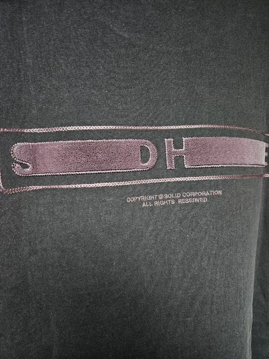 New) Solid Homme Back logo dark gray long sleeve size 52