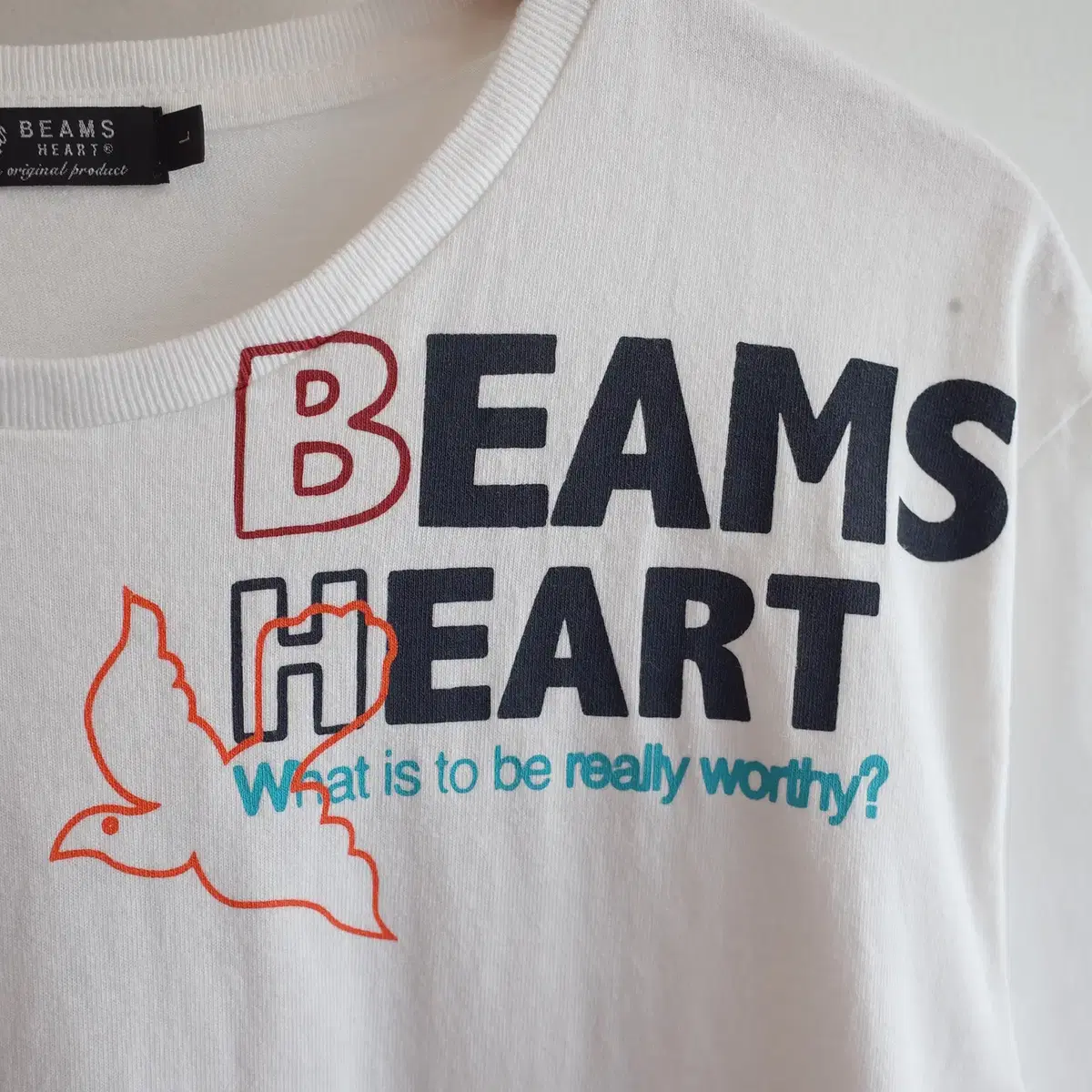 BEAMS HEART 빔즈 프린팅 티셔츠