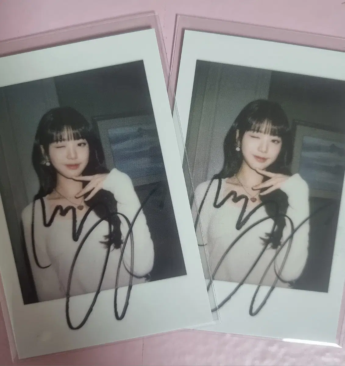 ive main yizhiyu tertiary pola sign polaroid wonyoung chan