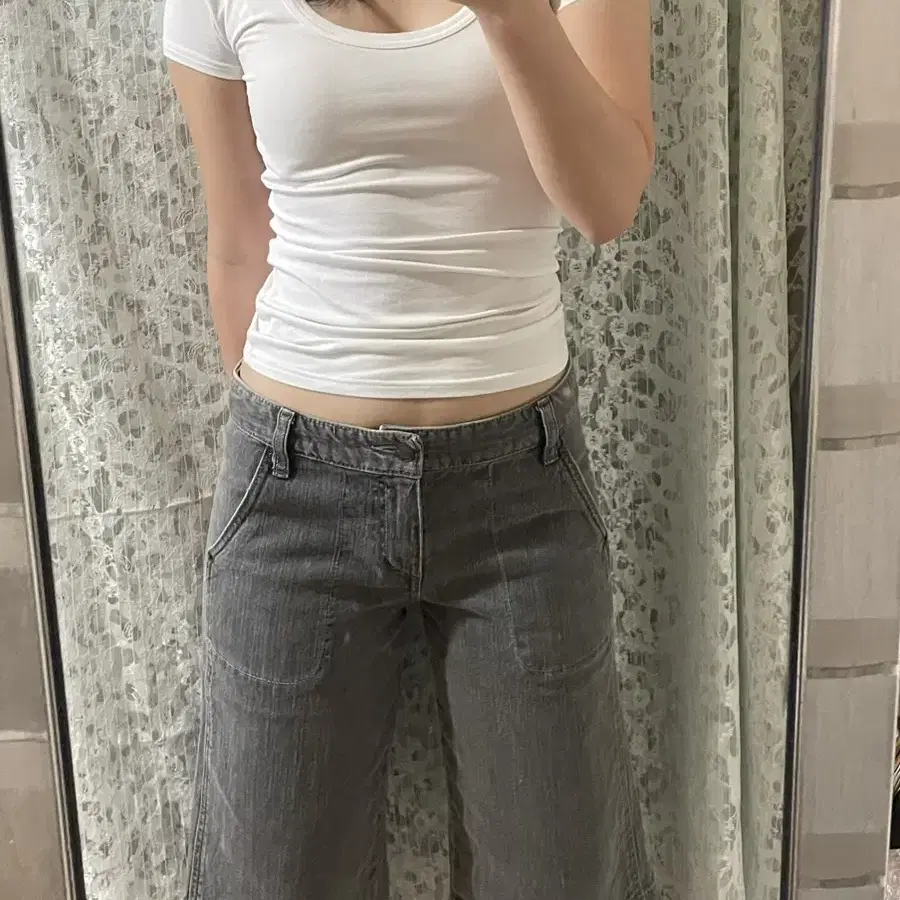 Gray y2k pants