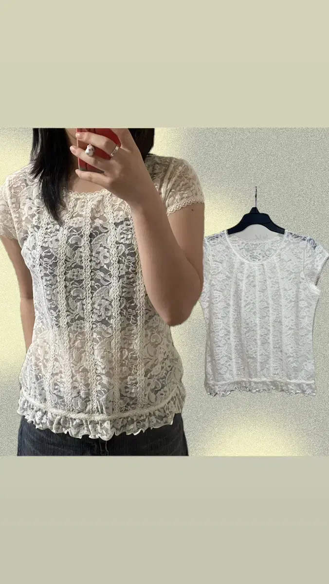 Rose lace top