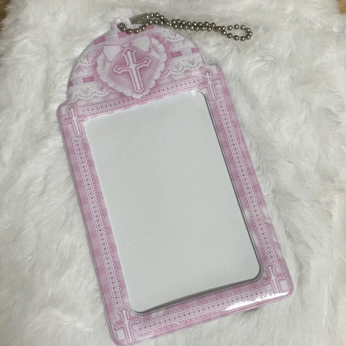 Pink photocard holder keyring Collectibles photocard Idol