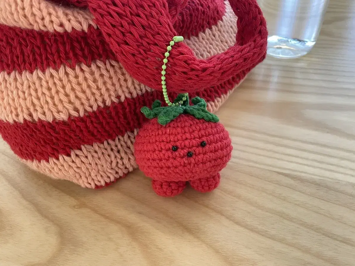 tomato doll keyring mascot vintage classic handmade dango