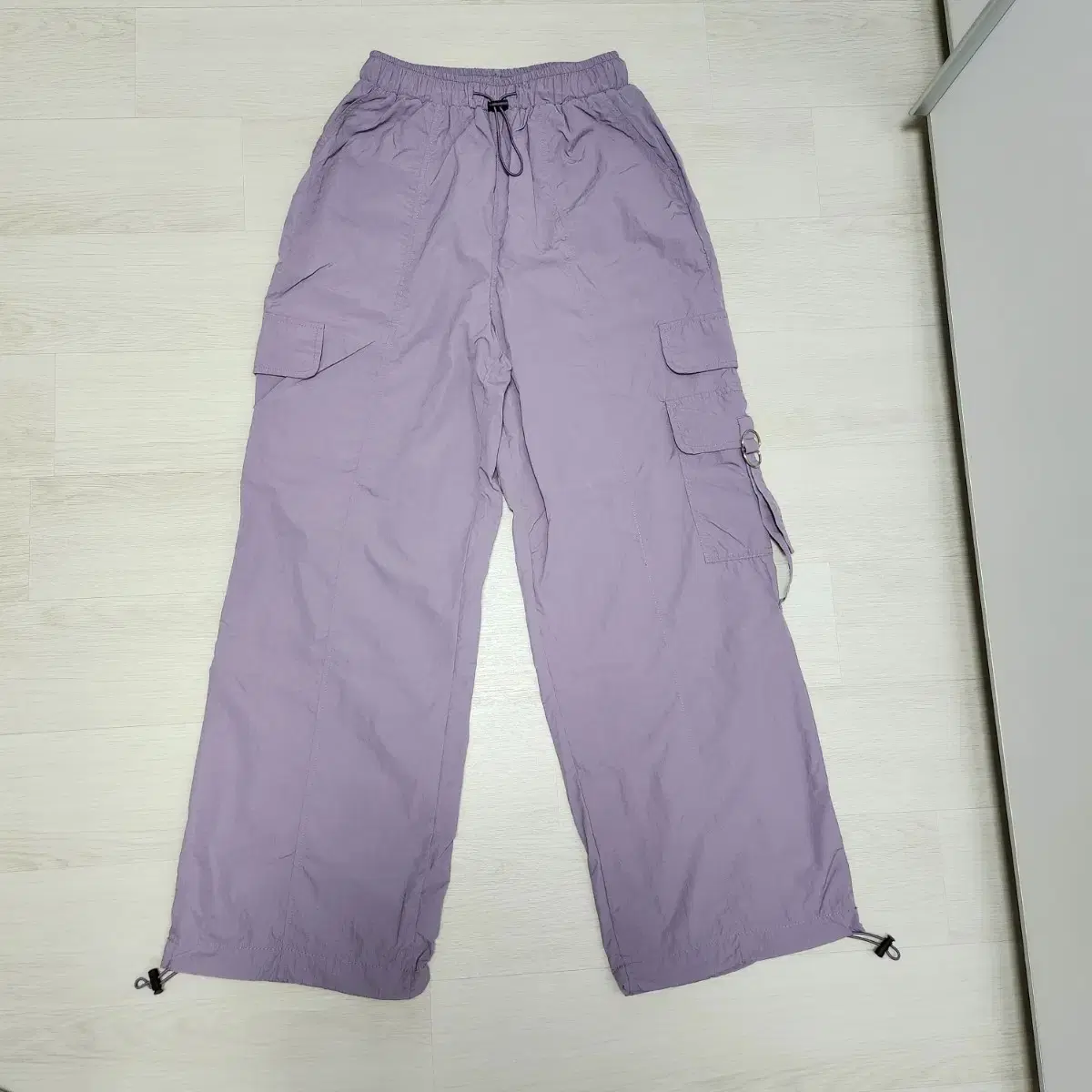 (New Product) Nylon Cargo Pants (Purple) Bassuck (Packing)