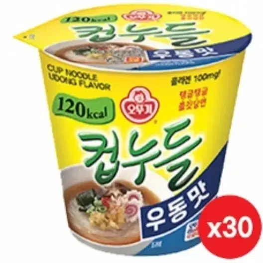 최저가수수료X오뚜기컵누들30개매콤한맛,우동맛,매콤찜닭맛선택 18490원