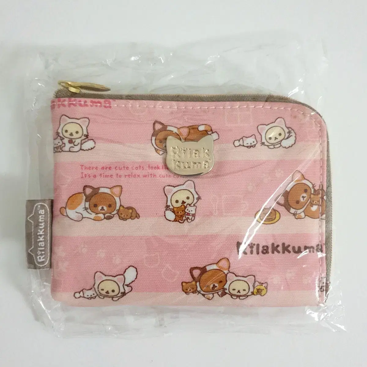 Rilakkuma Wallet Cat Neko Pouch Pink Korilakkuma Classic