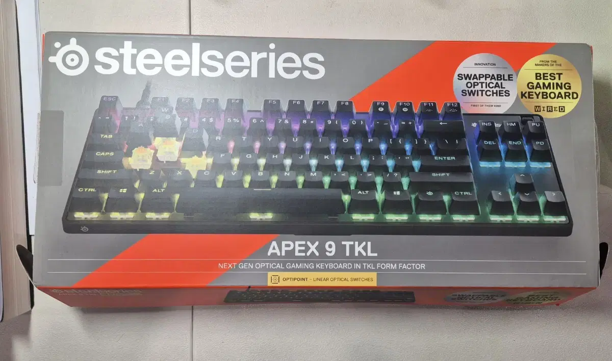 스틸시리즈 APEX 9 TKL 팝니다.