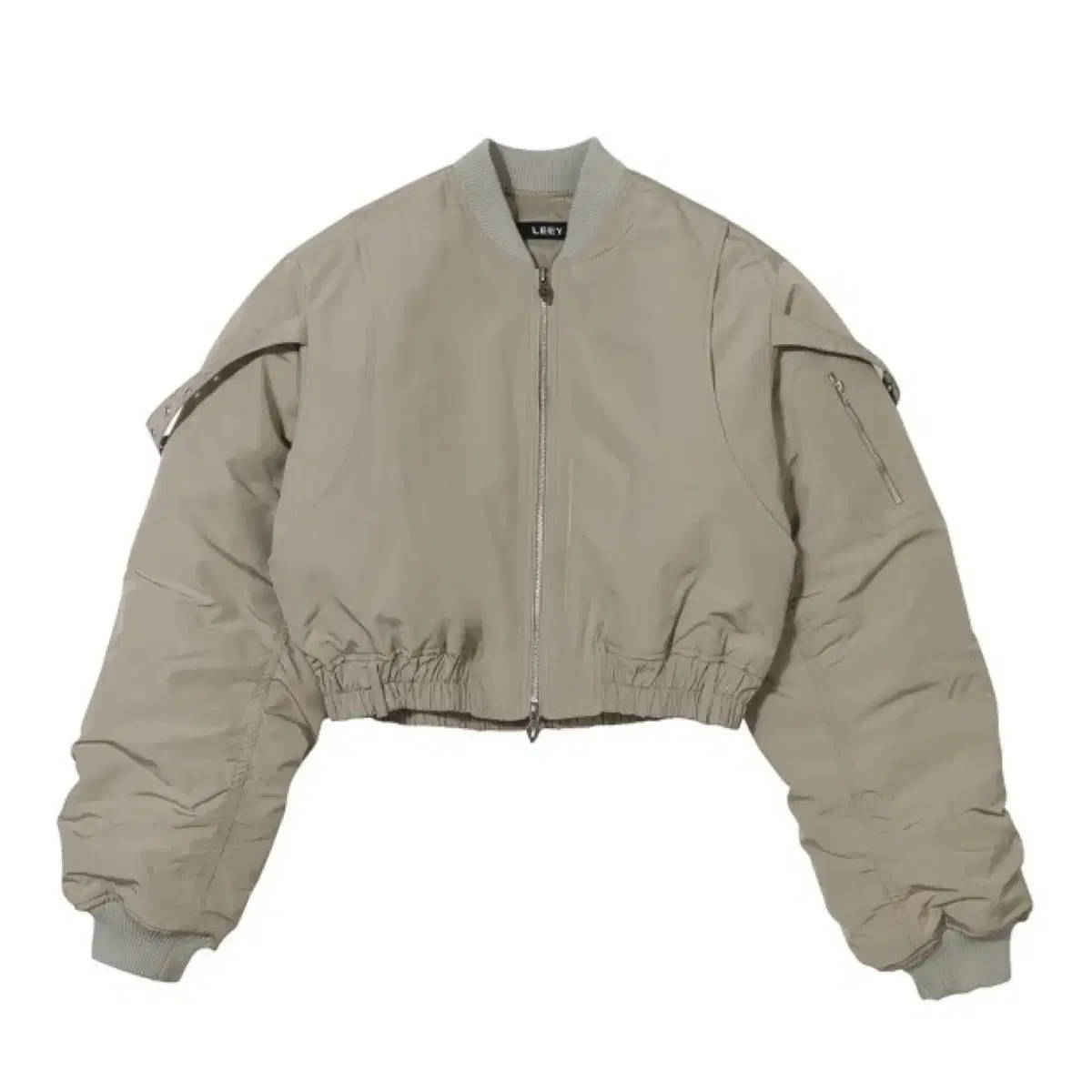 LEEY incision shirring bomber jacket 봄버