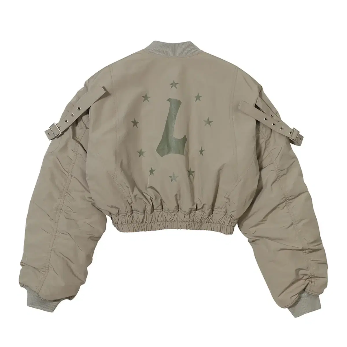 LEEY incision shirring bomber jacket 봄버