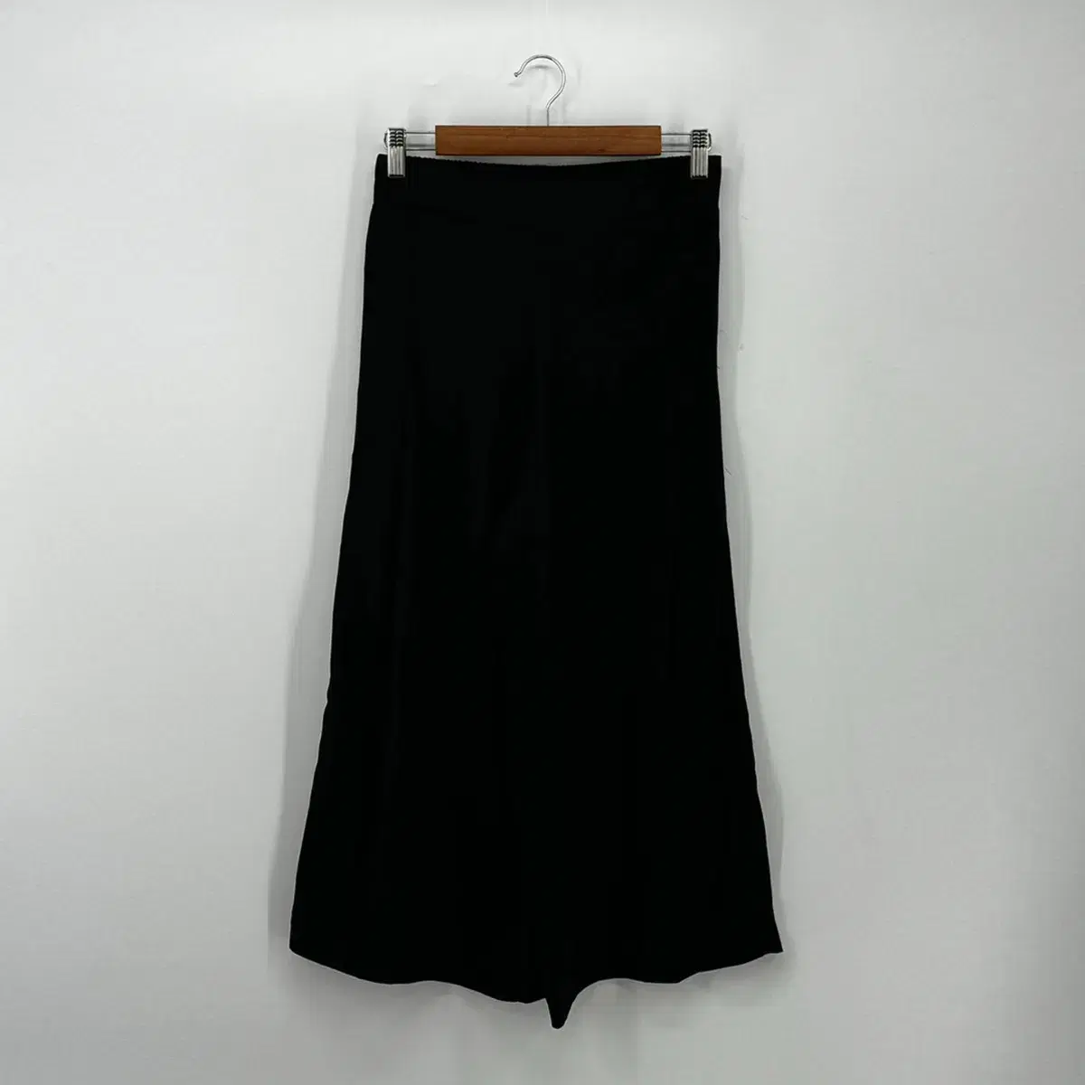 Wide-leg pants with a banding (size 55 / BLACK)