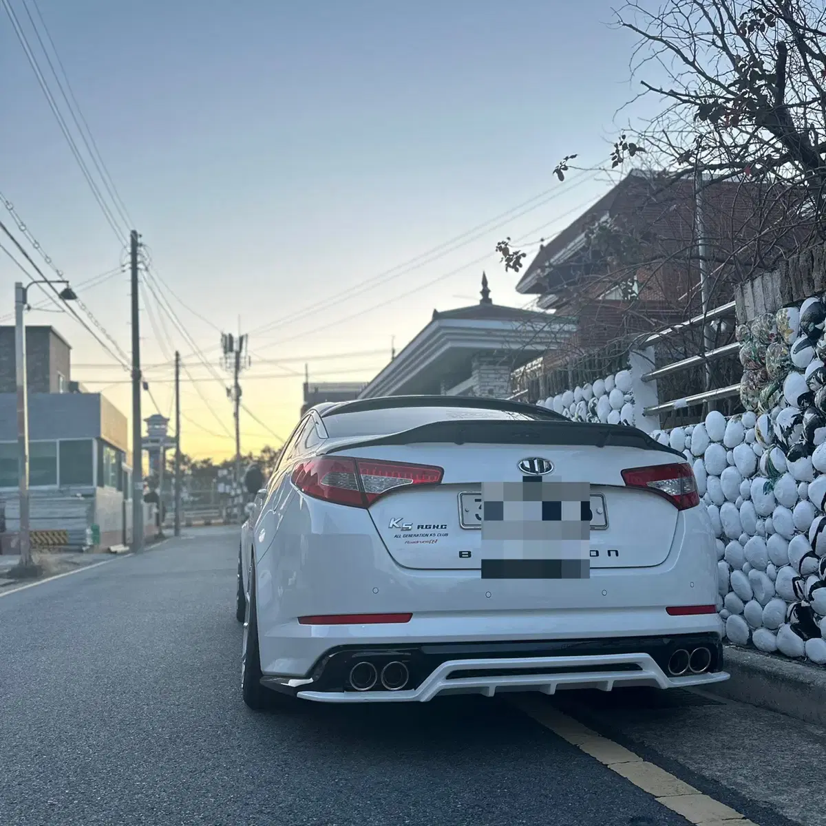 k5 1세대 배기 중통 로드런스 뒷댐 포함