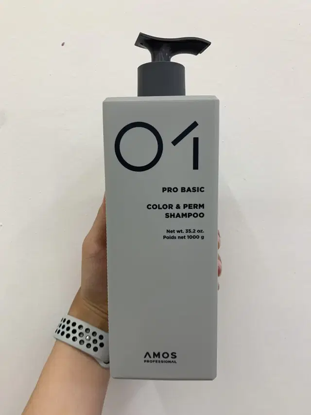 아모스 칼라 앤 펌 샴푸 1000ML