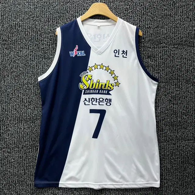 [XL급] WKBL 인천 신한은행 윤미지 마킹 유니폼 져지