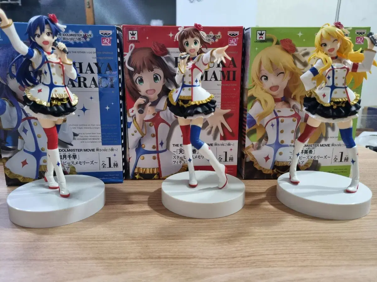 3 Idolmaster Main House Figures