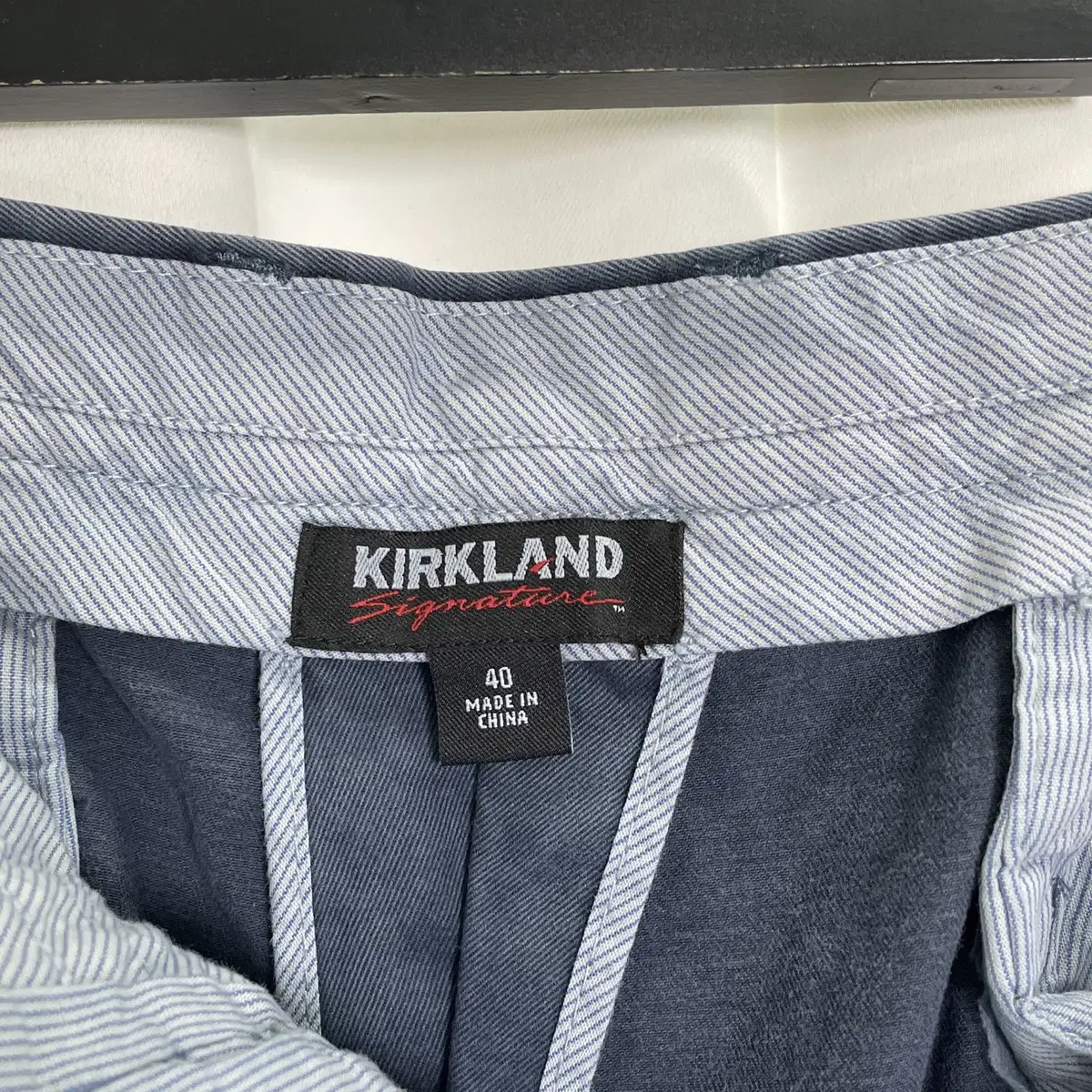 KIRKLAND 커클랜드 네이비 플레인 피마코튼 반바지