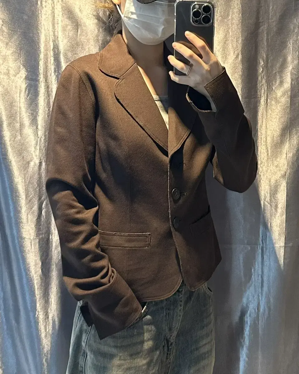 38 Lanvin Women's Deep Brown Blazer Jacket