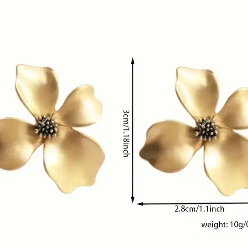 골드 꽃귀걸이(새상품)