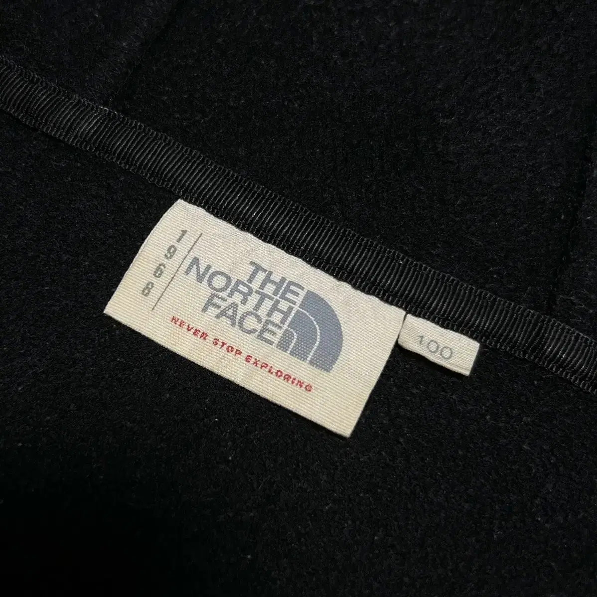 [ L ] Northface 노스페이스 블랙 폴리 후드집업 자켓