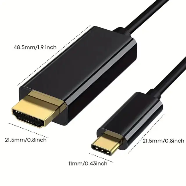 USB C-HDMI TV미러링 연결케이블(새거)