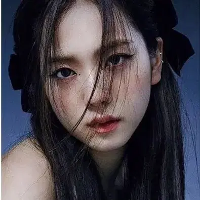 지수 제니 연예인 리본핀 사이드 리본핀 2개