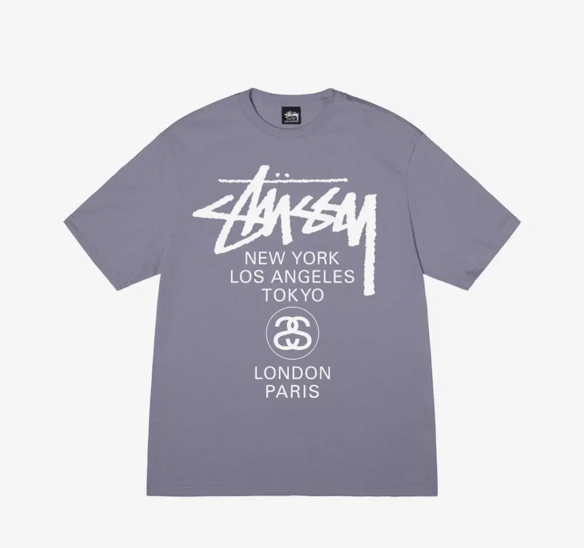 Stussy worldtour Short Sleeve T-Shirt 2023 Mauve