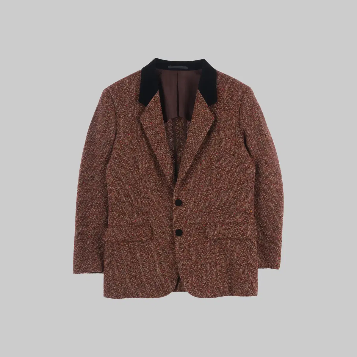 [S] Comme des Garçons velvet-trimmed wool 100 blazer